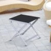 OUTSUNNY Aluminum Textaline Chair Black -GardenChic Elegant Shop 1660301468 22060100 iuldubfmk4bc84tp