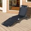 OUTSUNNY Folding Sun Lounger Black -GardenChic Elegant Shop 1660304409 74050300 uisxntpfey9vb0d7