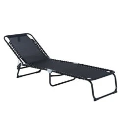 OUTSUNNY Folding Sun Lounger Black 13 OUTSUNNY Folding Sun Lounger Black -GardenChic Elegant Shop 1660304411 34750200 rlrim2cznct1cbv2