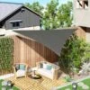 OUTSUNNY Triangular Shade Sail Grey 5m 1 OUTSUNNY Triangular Shade Sail Grey 5m -GardenChic Elegant Shop 2 1 121 51
