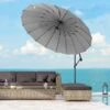 OUTSUNNY Shanghai Cantilever Garden Parasol Light Grey 3m -GardenChic Elegant Shop 2 1 157