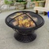OUTSUNNY Elegant Round Steel Fire Pit 76cm -GardenChic Elegant Shop 2 1 200 19