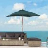 OUTSUNNY Garden Parasol Wooden Green 2m