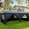 OUTSUNNY Heavy Duty Pop Up Gazebo Marquee Party Tent Black 3 X 6m