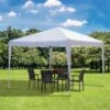 OUTSUNNY Pop Up Gazebo Party Tent White - 3 X 3m -GardenChic Elegant Shop 2 1 243 5