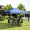 OUTSUNNY Pop Up Gazebo Party Tent Blue - 3 X 3m