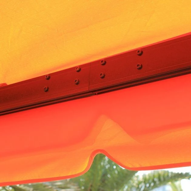 OUTSUNNY Aluminium Gazebo 2 Tier Orange - 3 X 4m 6 OUTSUNNY Aluminium Gazebo 2 Tier Orange - 3 X 4m - Image 4