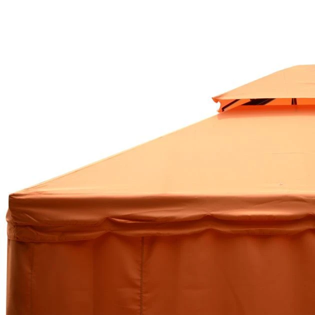 OUTSUNNY Aluminium Gazebo 2 Tier Orange - 3 X 4m 7 OUTSUNNY Aluminium Gazebo 2 Tier Orange - 3 X 4m - Image 5