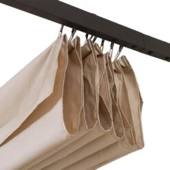 OUTSUNNY Steel Garden Pergola Beige 3.5m 16 OUTSUNNY Steel Garden Pergola Beige 3.5m -GardenChic Elegant Shop 4 4 177