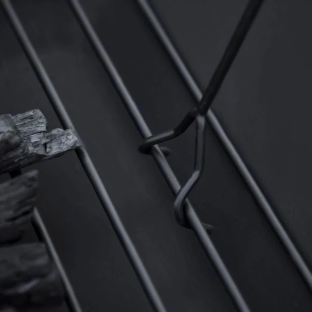 OUTSUNNY Square Steel Fire Pit With Grill Shelf 86cm 8 OUTSUNNY Square Steel Fire Pit With Grill Shelf 86cm - Image 6