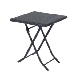 OUTSUNNY Rattan Bistro Set Black -GardenChic Elegant Shop 4 4 218 3