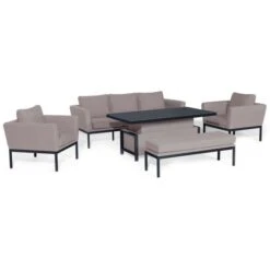 Maze Pulse 3 Seater Sofa Set With Rising Table -GardenChic Elegant Shop 401163 4