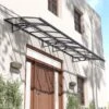 Amsterdam 4460 Door Canopy Grey Clear -GardenChic Elegant Shop 403694