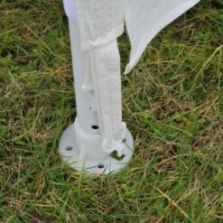 OUTSUNNY 3m X 4m Party Marquee Tent With Mesh Sidewalls White -GardenChic Elegant Shop 411889.8