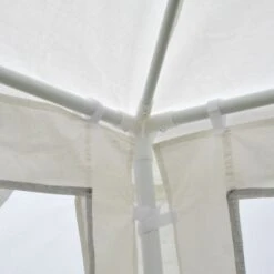OUTSUNNY 3m X 4m Party Marquee Tent With Mesh Sidewalls White -GardenChic Elegant Shop 411889.9