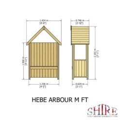 Hebe Garden Pressure Treated Arbour -GardenChic Elegant Shop 415440 2