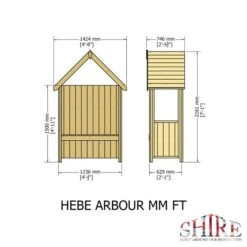 Hebe Garden Pressure Treated Arbour -GardenChic Elegant Shop 415440 4