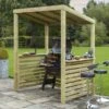 Wooden Bondi Barbecue Shelter Natural
