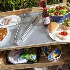 Outdoor Barbecue Servery Table -GardenChic Elegant Shop 415491 4
