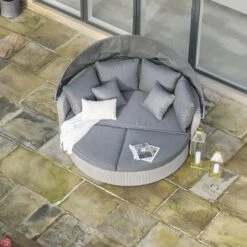 Bermuda Day Bed Stone Grey -GardenChic Elegant Shop 416626 8