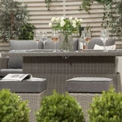 Barbados Lounge Set With Ceramic Top 3 Seater Slate Grey -GardenChic Elegant Shop 416643 3