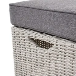 Barbados Square Corner Seating Set With Ceramic Top Slate Grey -GardenChic Elegant Shop 416660 2