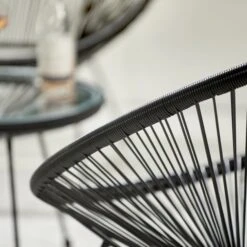 Rio 4 Piece Seating Set Black PU -GardenChic Elegant Shop 416668 14