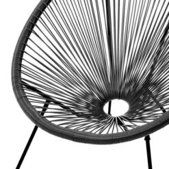 Rio 4 Piece Seating Set Black PU -GardenChic Elegant Shop 416668 17