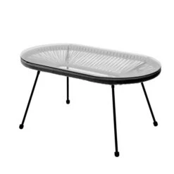 Rio 4 Piece Seating Set Black PU -GardenChic Elegant Shop 416668 7