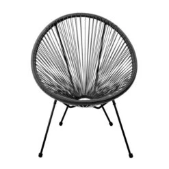 Rio 4 Piece Seating Set Black PU -GardenChic Elegant Shop 416668 8