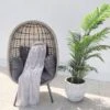 St Kitts Single Nest Chair Stone Grey