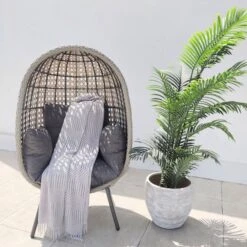 St Kitts Single Nest Chair Stone Grey