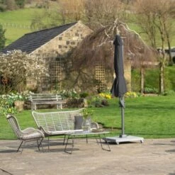 Voyager T1 Oblong Anthracite Parasol 3m X 2m 13 Voyager T1 Oblong Anthracite Parasol 3m X 2m -GardenChic Elegant Shop 416687 4