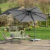 Voyager T1 Oblong Luna Grey Parasol 3m X 2m