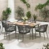 Reims Dining Set Grey