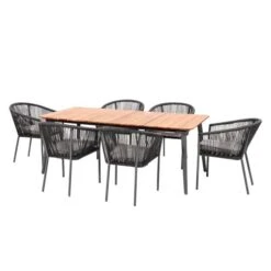 Reims Dining Set Grey -GardenChic Elegant Shop 416847 11