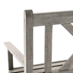 Cambridge Acacia Wood Bench Grey 2 Seater -GardenChic Elegant Shop 416852 11