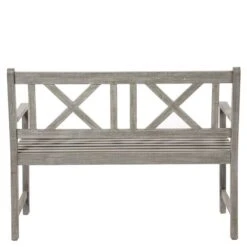 Cambridge Acacia Wood Bench Grey 2 Seater -GardenChic Elegant Shop 416852 6