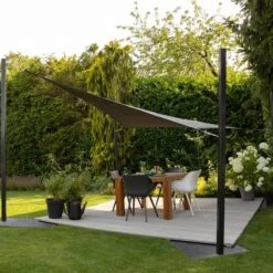 Outdoor Triangle Shade Sail Grey 3.6m