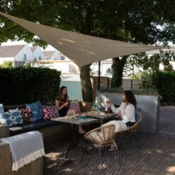Outdoor Square Shade Sail Off-White 5m