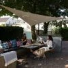 Outdoor Triangle Shade Sail Off-White 4m 90 Degree 2 Outdoor Triangle Shade Sail Off-White 4m 90 Degree -GardenChic Elegant Shop 416885 1