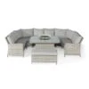 Maze Oxford Royal U-Shaped Sofa Set With Fire Pit