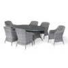 Maze Santorini Oval Dining Set 6 Seatear -GardenChic Elegant Shop 416913 1