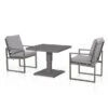 Maze Amalfi 3 Piece Bistro Set With Rising Table 2 Seater Grey