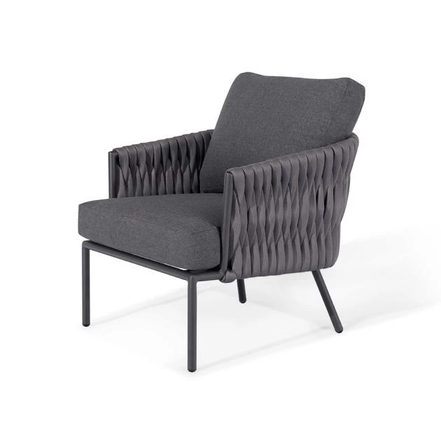 Maze Marina Lounge Set Weave Charcoal 4 Maze Marina Lounge Set Weave Charcoal - Image 2