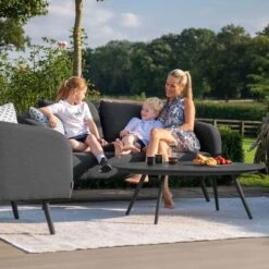 Maze Outdoor Fabric Ambition 2 Seat Sofa Set Charcoal -GardenChic Elegant Shop 417058 8