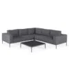 Maze Eve Corner Sofa Group With Spray Stone Coffee Table Flanelle