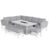 Maze Pulse Rectangular Corner Dining Set With Fire Pit Table Lead Chine -GardenChic Elegant Shop 417125 6