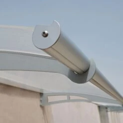 Helvetica 1500 Door Canopy Clear Silver 3 X 5 -GardenChic Elegant Shop 417520 2