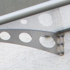 Helvetica 1500 Door Canopy Clear Silver 3 X 5 -GardenChic Elegant Shop 417520 4